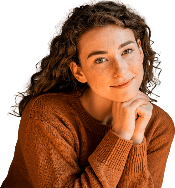 Woman smiling after visiting her psychiatrist in Westfield New Jersey