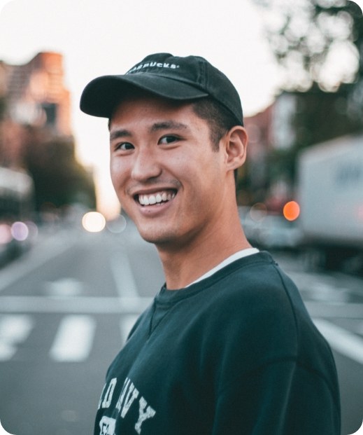 Man smiling after receiving SPRAVATO treatment