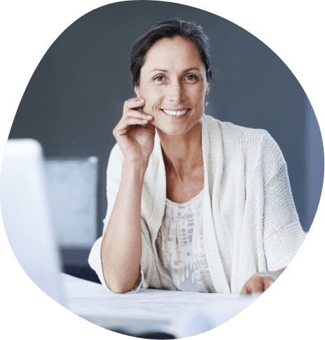 Woman smiling after therapy for treatment resistant depression